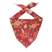 Christmas Bandana |  XMAS Bandana | Holiday Bandana | Poinsettia | Dog Bandana