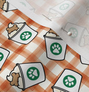 Fall Bandana | Halloween Dog Bandana | Thanksgiving | Coffee | Dog Lover Gift