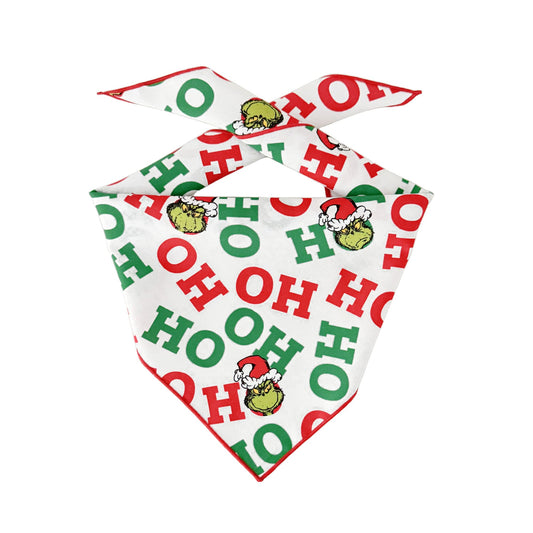 Christmas Bandana |  XMAS Bandana | Holiday Bandana | Grinch | HO HO HO - Southlake Paws