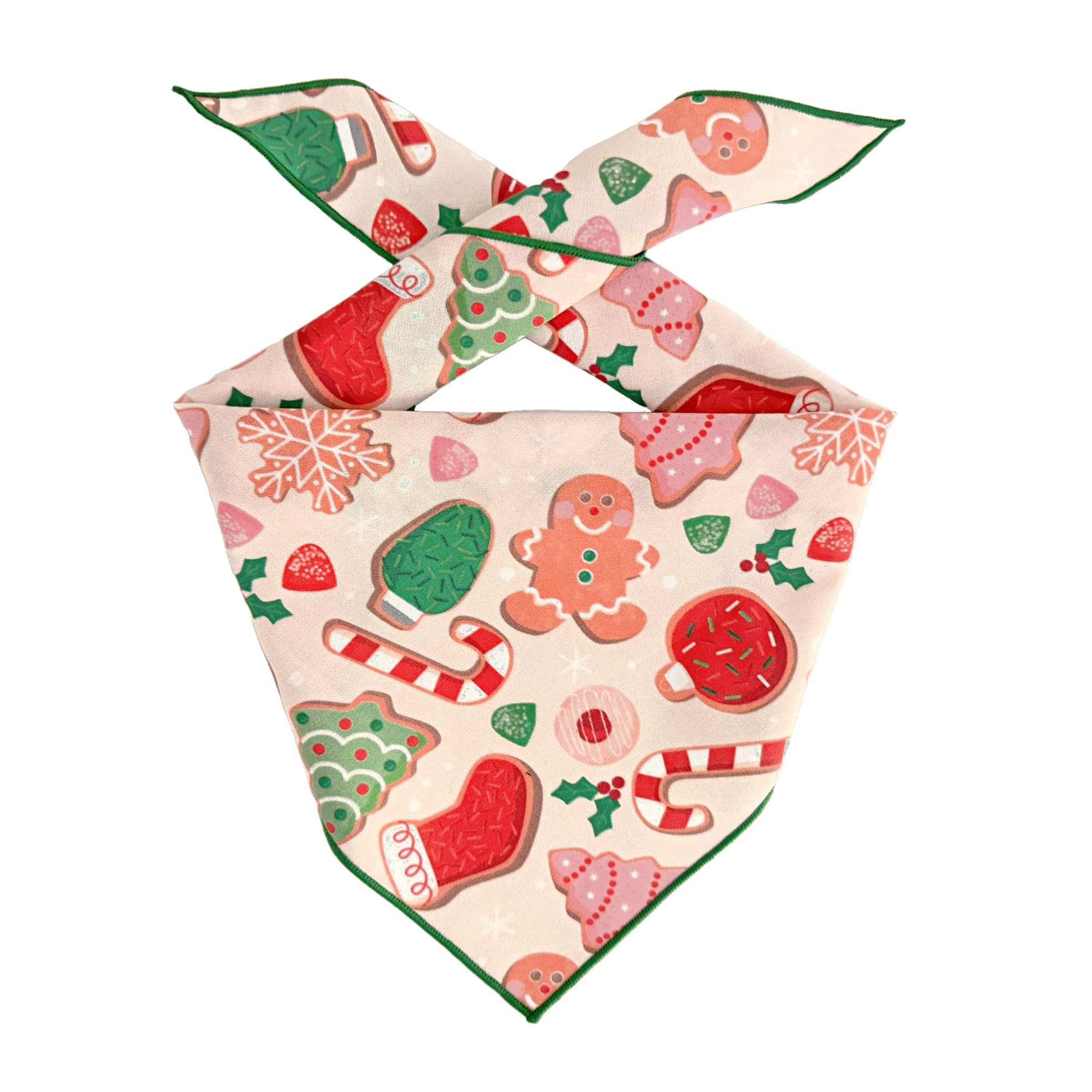 Christmas Bandana |  XMAS Bandana | Holiday Bandana | Gingerbread Cookies | Dog Bandana - Southlake Paws