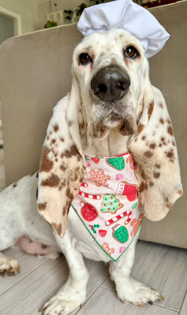 Christmas Bandana |  XMAS Bandana | Holiday Bandana | Gingerbread Cookies | Dog Bandana