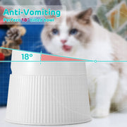 Elevated and Tilted Cat Food Bowl 