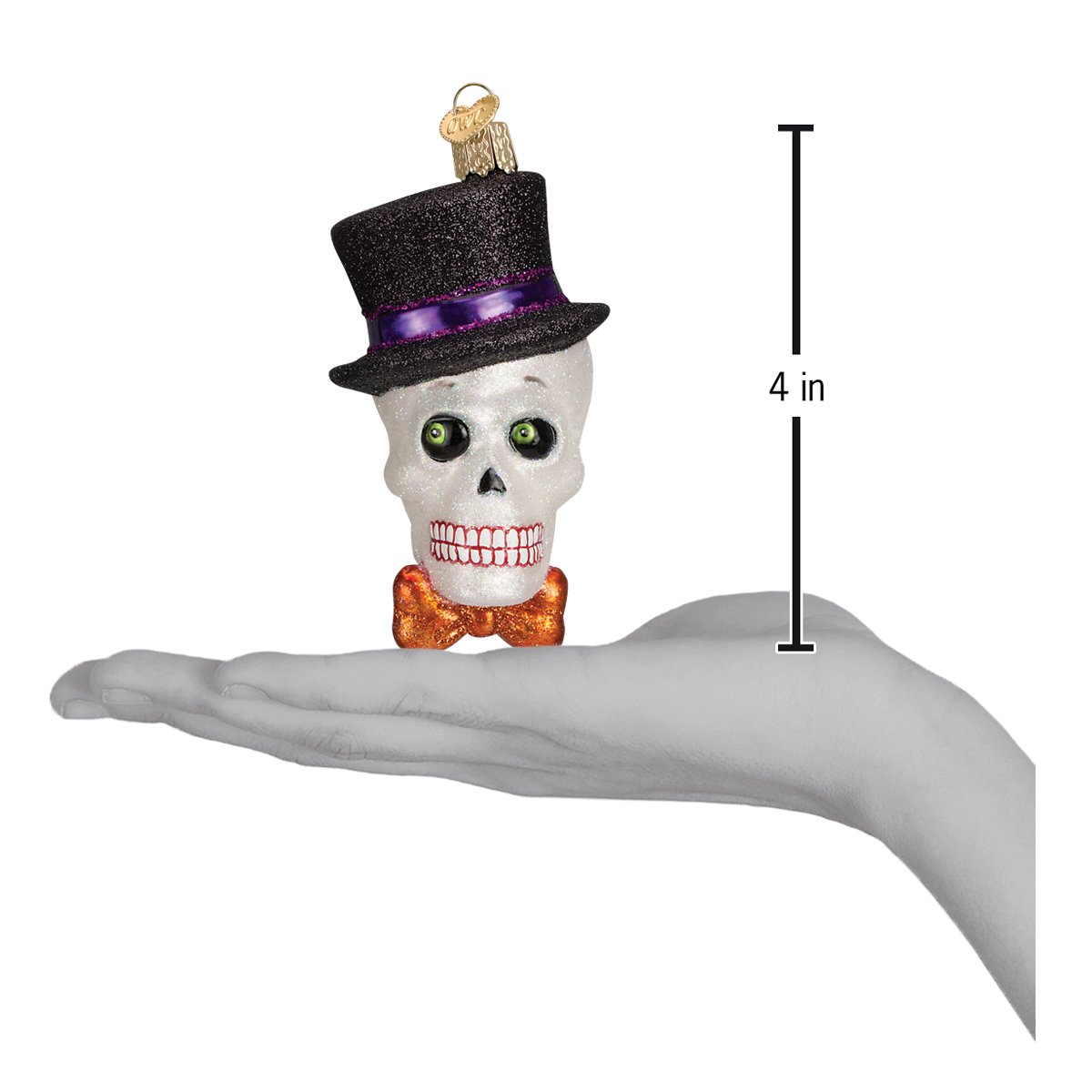 Top Hat Skeleton Ornament - Southlake Paws