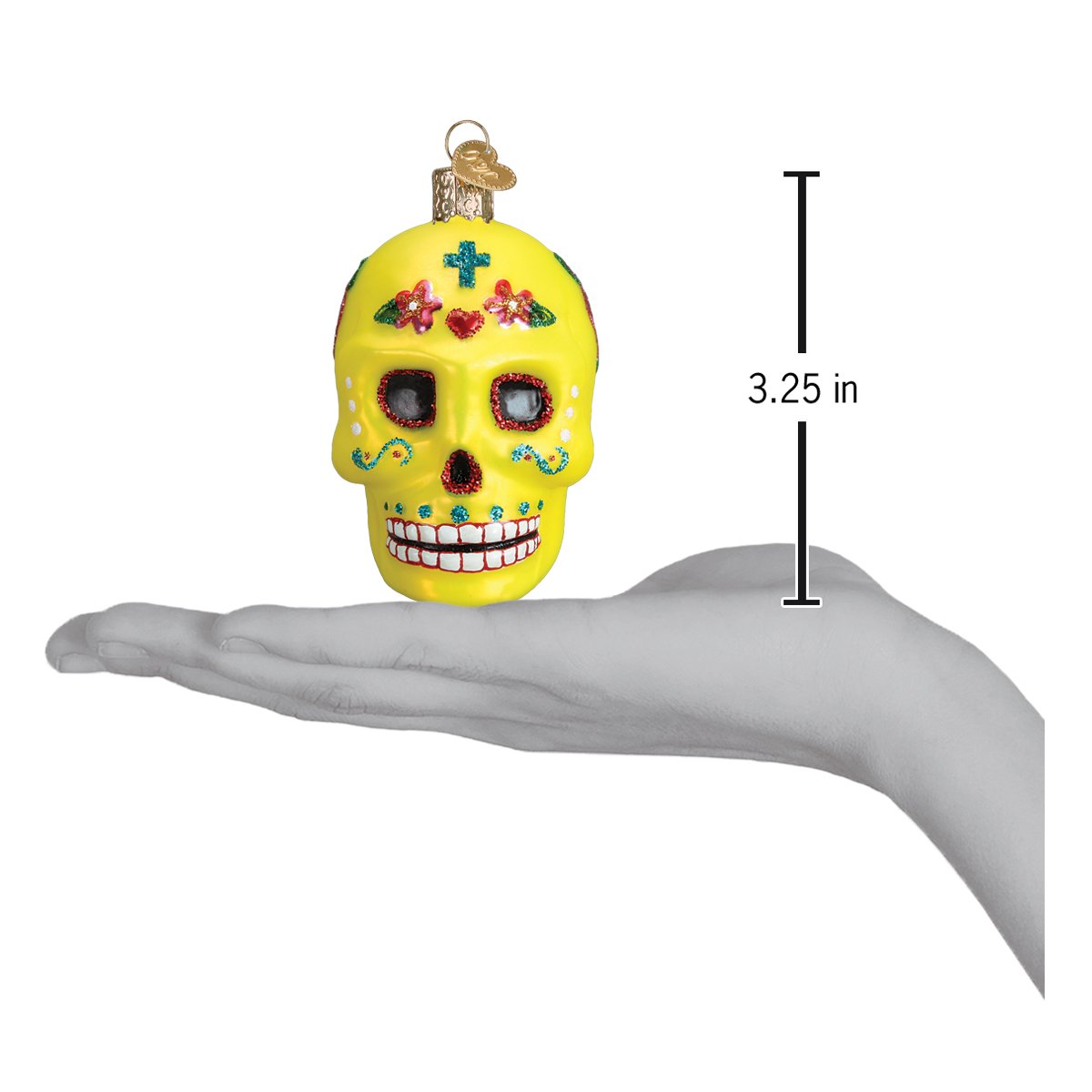 Sugar Skull Ornament - Southlake Paws
