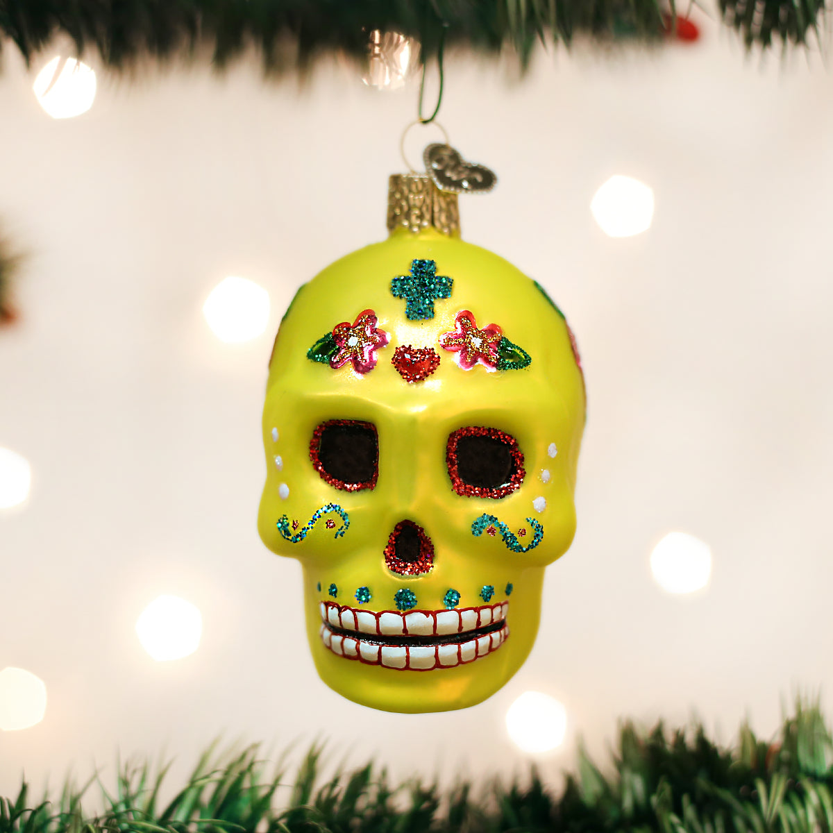 Sugar Skull Ornament - Southlake Paws