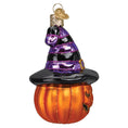 Load image into Gallery viewer, Witch Pumpkin Ornament - Southlake Paws
