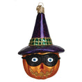 Load image into Gallery viewer, Masked Witch Jack O'lantern Ornament - Southlake Paws
