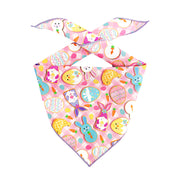 Easter Bandana, Egg Bandana, Spring Bandana, Tie Dog Bandana | Gnomes | Dog Bandana