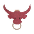 Load image into Gallery viewer, ExionPro Natural Leather Bull Dog Toy with Non Toxic Fiber Stuffing- Pink Color
