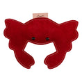 Load image into Gallery viewer, ExionPro Natural Leather Crab Dog Toy with Non Toxic Fiber Stuffing- Red Color
