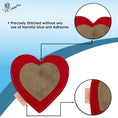 Load image into Gallery viewer, ExionPro Natural Leather Heart Dog Toy with Non Toxic Fiber Stuffing - Red Color
