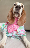 Load image into Gallery viewer, Spring Bandana, Spring Plaid Dog Bandana, Red, Pink, Easter - Southlake Paws
