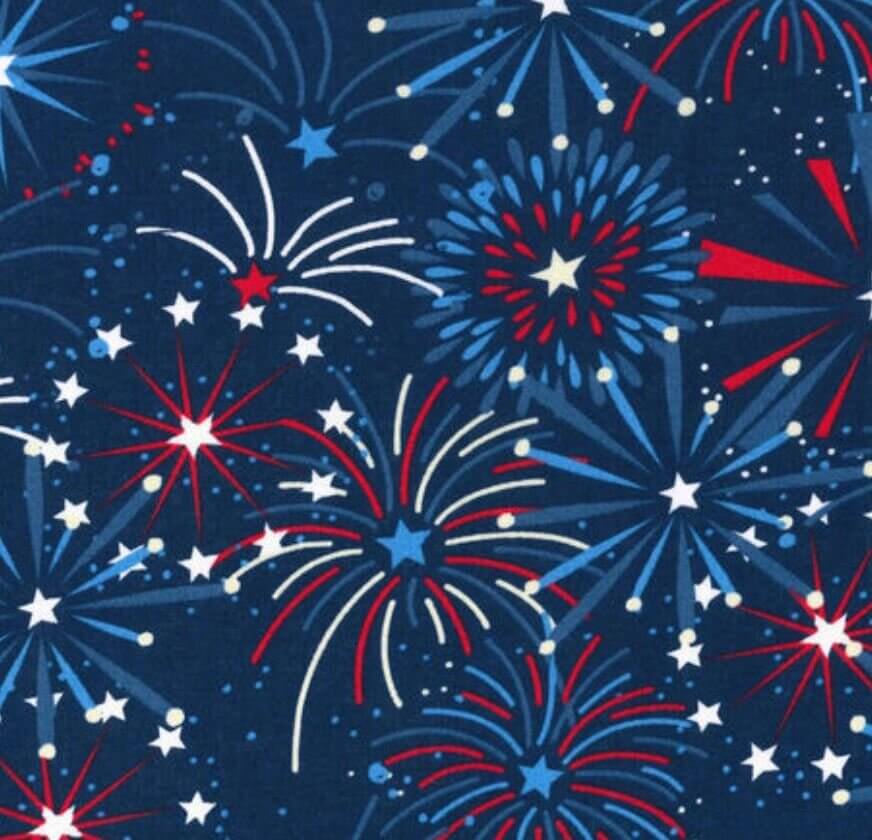 4th of July | Memorial Day Bandana | USA |  Patriotic dog bandana | Fireworks - Southlake Paws