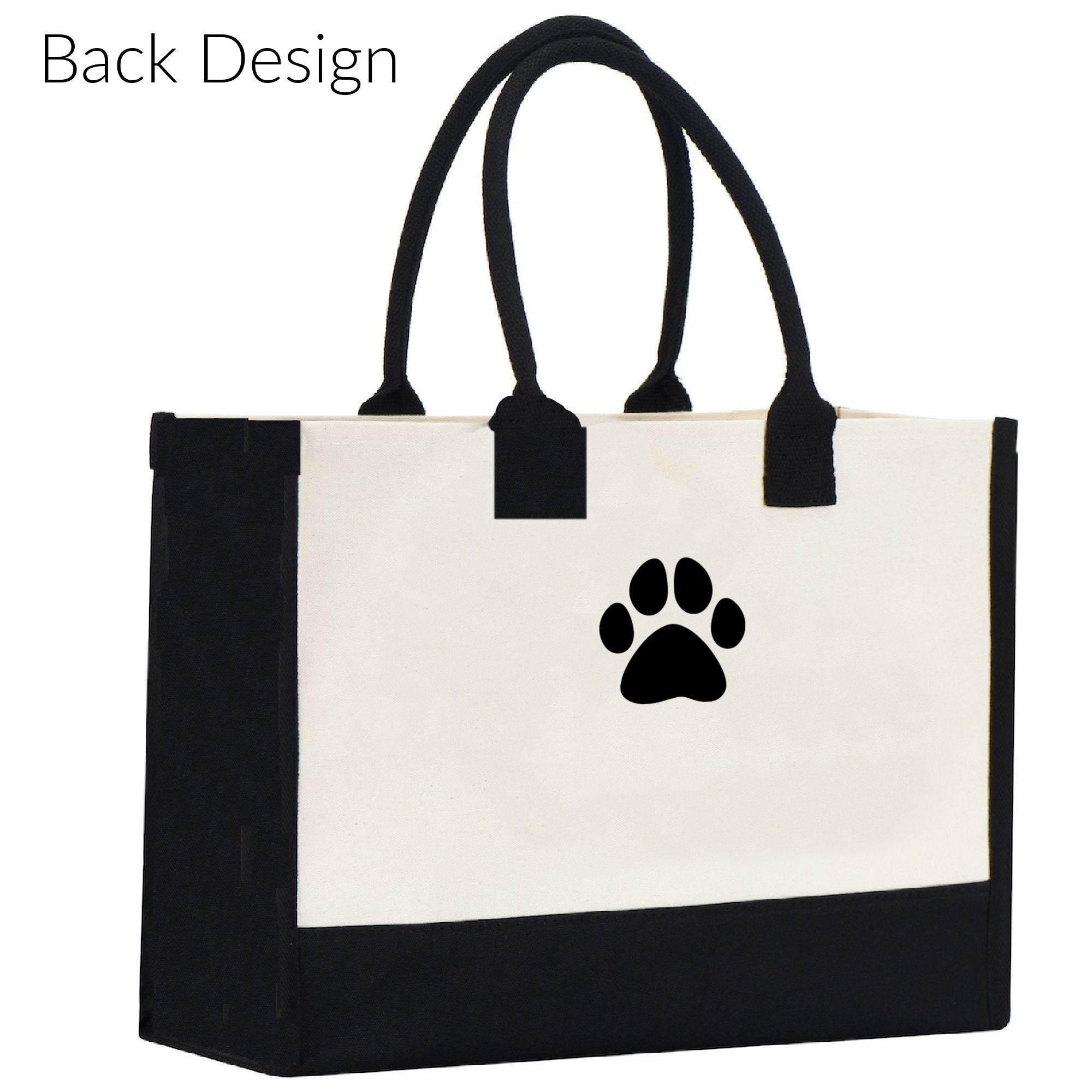 Tote Bag | 10 oz. Canvas Tote |  | 2 PC Cat Tote | Cat Lover Gift | THE CAT BAG + Treat Dealer Small Bag - Southlake Paws