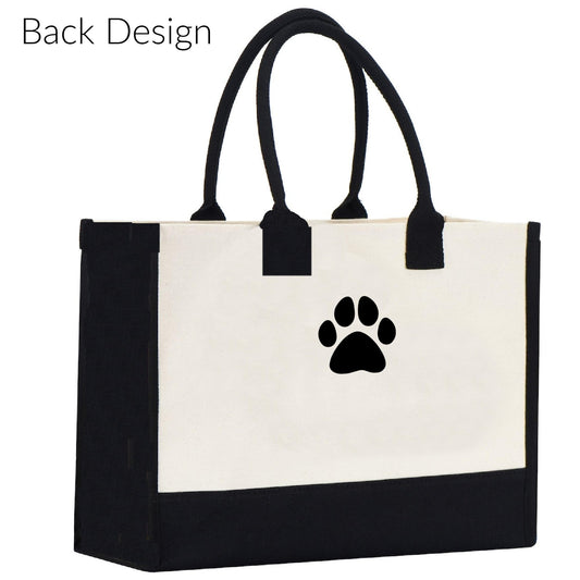 Tote Bag | 10 oz. Canvas Tote |  | 2 PC Dog Tote | Dog Lover Gift | THE DOG BAG + Treat Dealer Small Bag