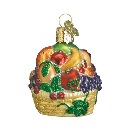Fancy Fruit Basket Ornament - Southlake Paws