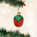 Load image into Gallery viewer, Sparkling Strawberry Ornament - Southlake Paws
