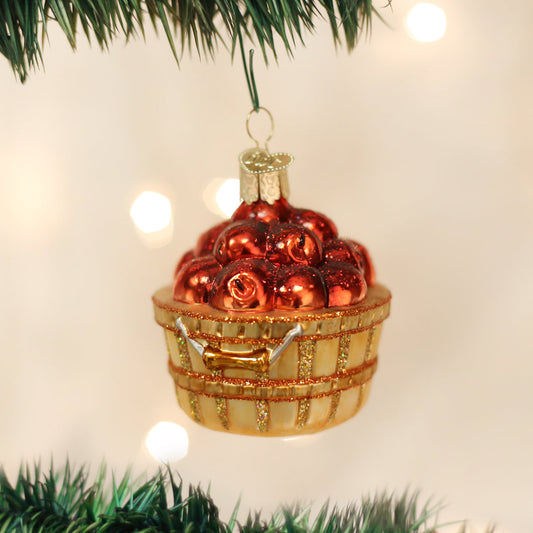 Apple Basket Ornament - Southlake Paws