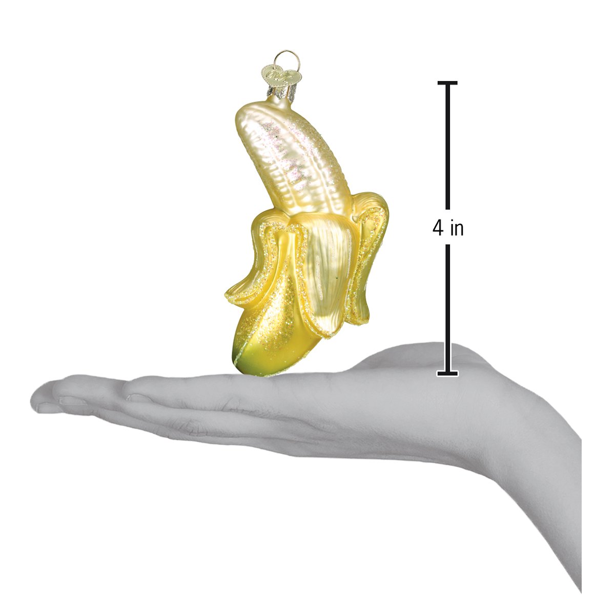Peeled Banana Ornament - Southlake Paws
