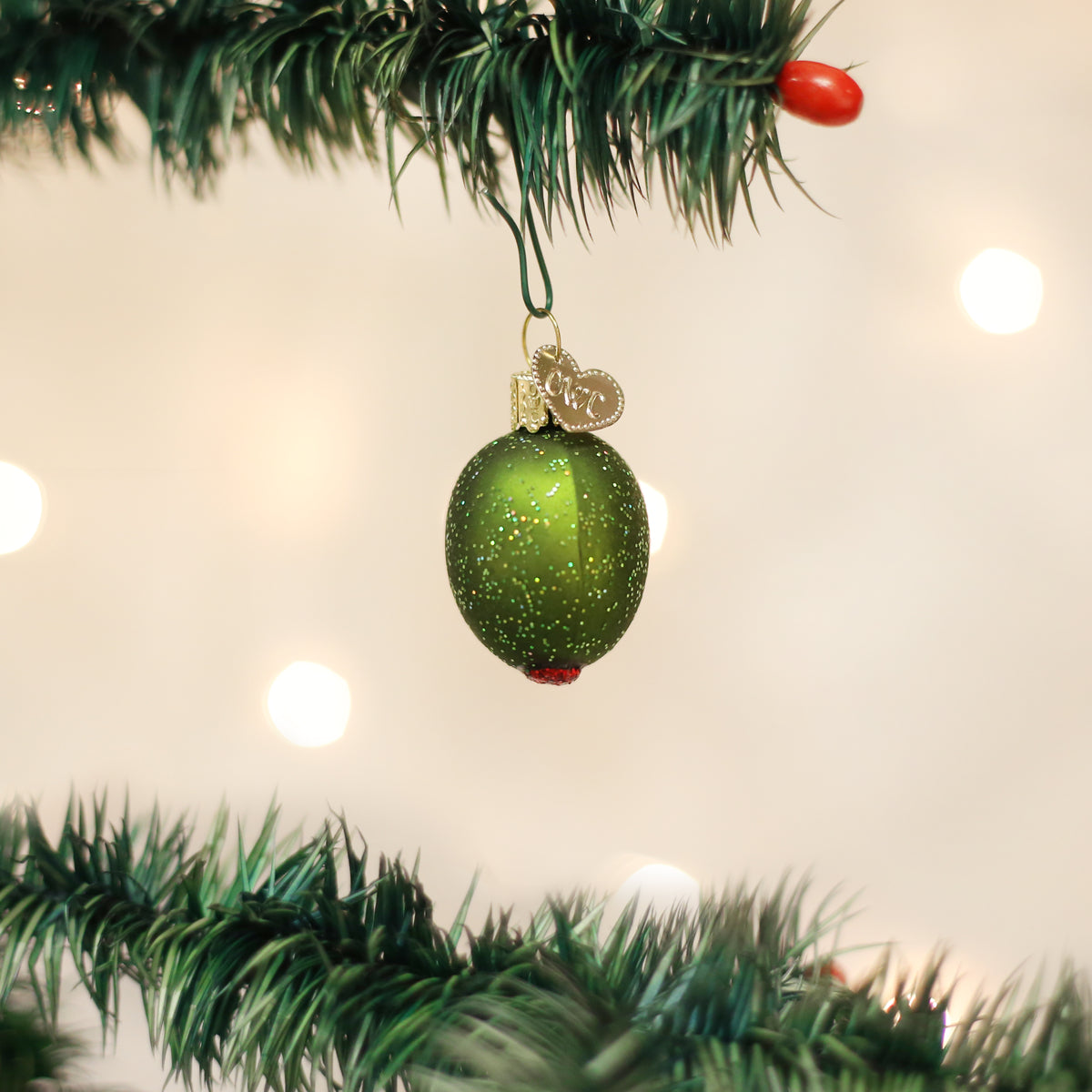 Stuffed Green Olive Ornament - Southlake Paws