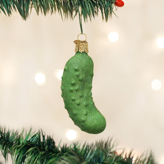 Glistening Pickle Ornament - Southlake Paws