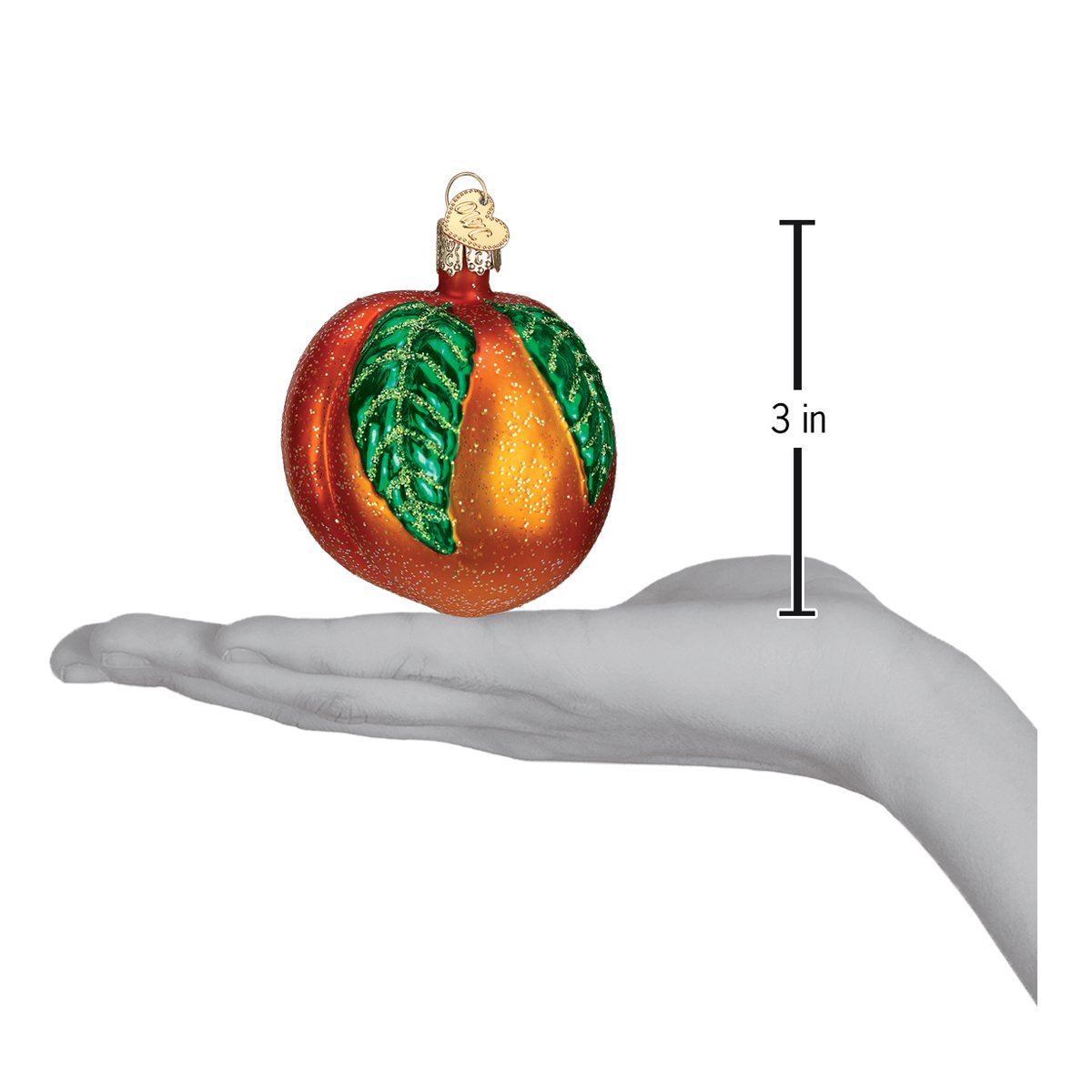 Peach Ornament - Southlake Paws