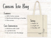 Tote Bag | Canvas Tote | WOVEN WEB HANDLES 12 oz Canvas |  Sunflower