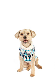 Coastal Cable Knit Dog Sweater