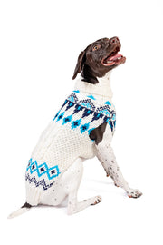 Coastal Cable Knit Dog Sweater
