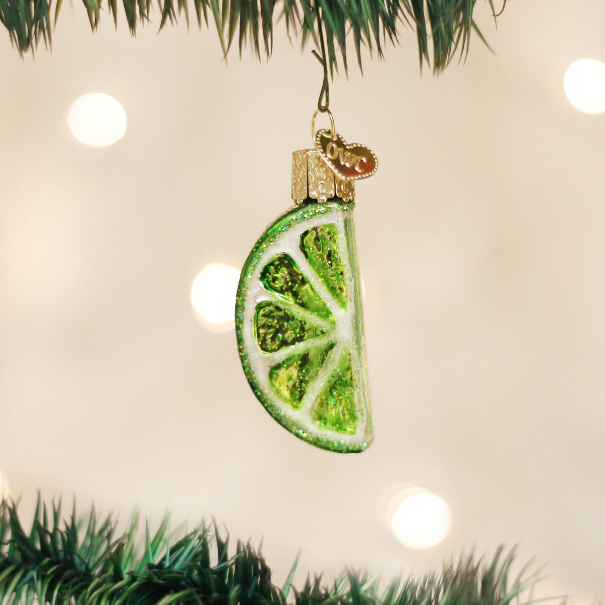 Lime Slice Ornament - Southlake Paws