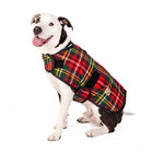 Scotty Plaid Wool Dog Blanket Coat