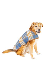 Western Plaid Wool Dog Blanket Coat