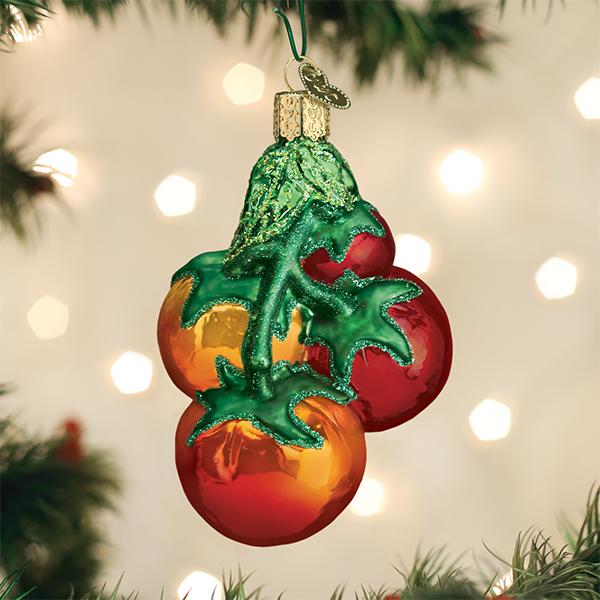 Tomatoes On Vine Ornament - Southlake Paws