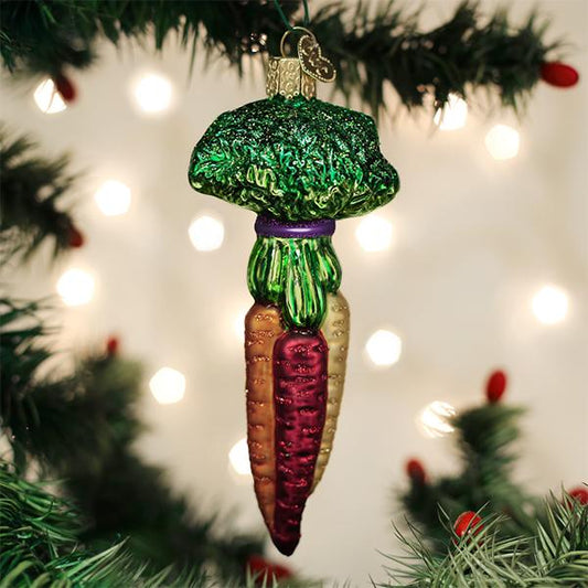 Rainbow Carrots Ornament - Southlake Paws