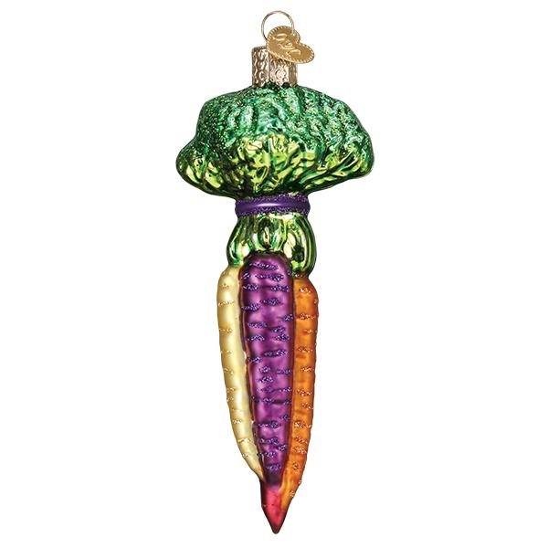 Rainbow Carrots Ornament - Southlake Paws