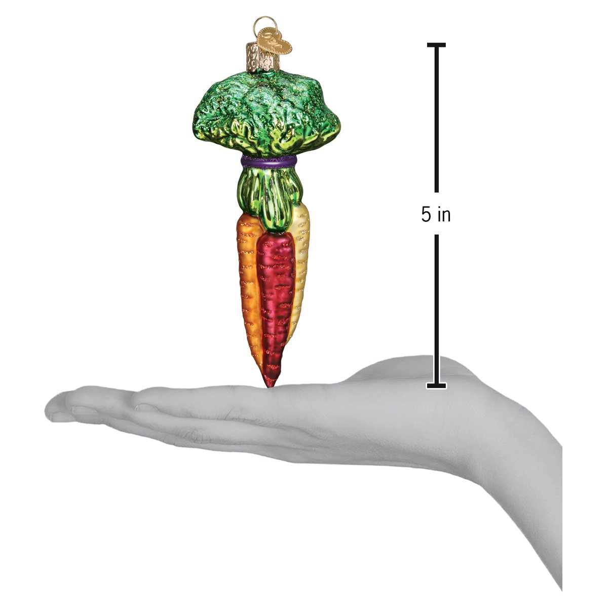 Rainbow Carrots Ornament - Southlake Paws