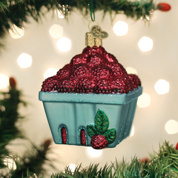 Carton Of Raspberries Ornament - Southlake Paws
