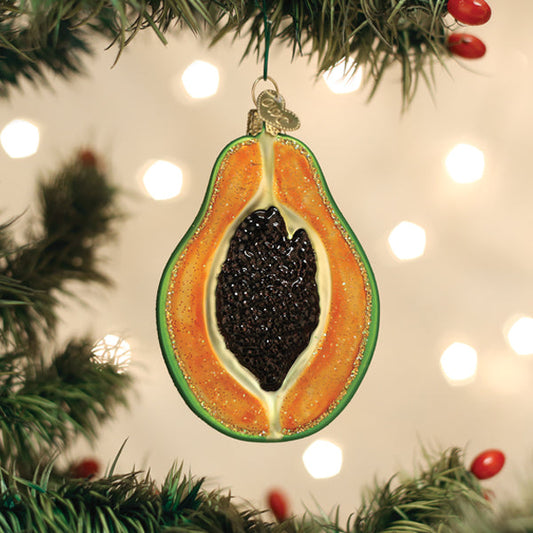 Papaya Ornament - Southlake Paws