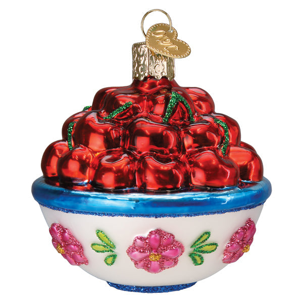 Bowl Of Cherries Ornament - Southlake Paws