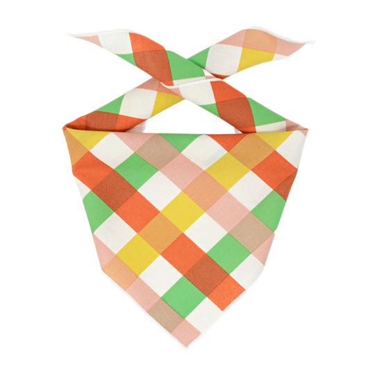 Fall Bandana | Halloween Dog Bandana | Thanksgiving | Plaid Bandana - Southlake Paws
