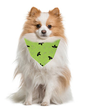 Halloween Bandana | Halloween Dog Bandana | Green with Bats