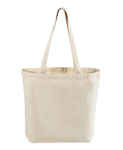 Tote Bag | Canvas Tote | WOVEN WEB HANDLES 12 oz Canvas |  Fall Dog Mama Tote