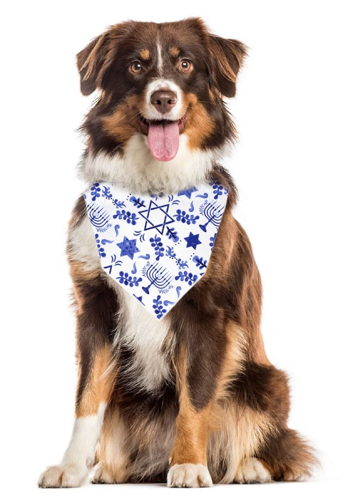 Hanukkah Bandana | Holiday Bandana | Menorah - Southlake Paws