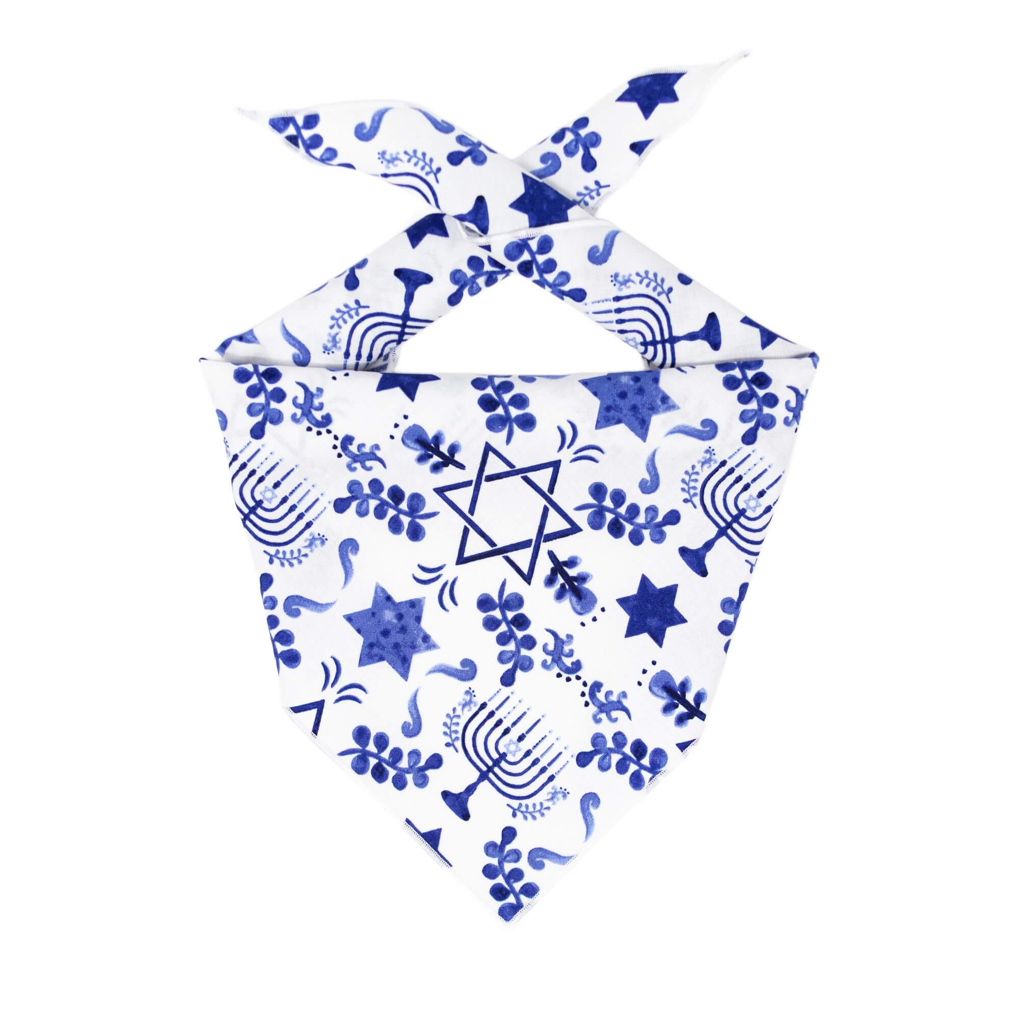 Hanukkah Bandana | Holiday Bandana | Menorah - Southlake Paws