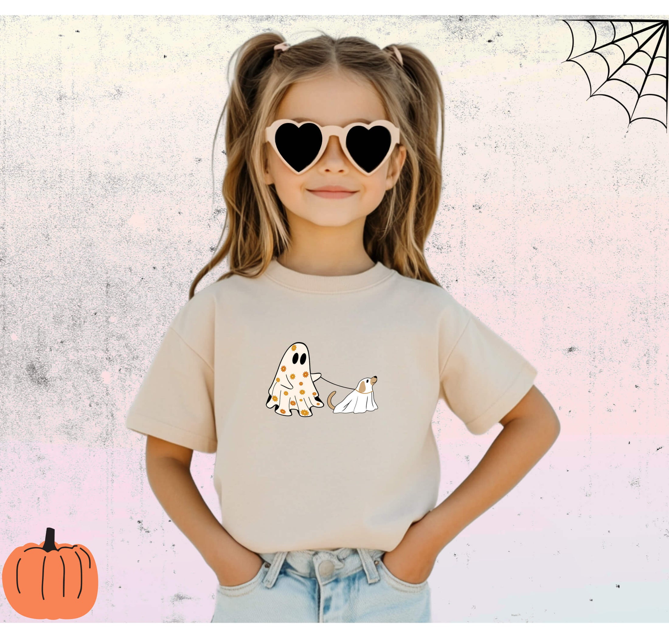 Kids Shirts | Youth Shirt | Children Shirts | Girl's Shirt | Boy's Shirt | Halloween Printed Tshirt | Kids Tees | Kids Fall Tops | Kids Graphic Tees | Kids Halloween Ghost Walking Dog Shirt - Southlake Paws