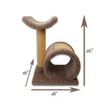 Load image into Gallery viewer, STP Scratching Tunnel with Cat Perch
