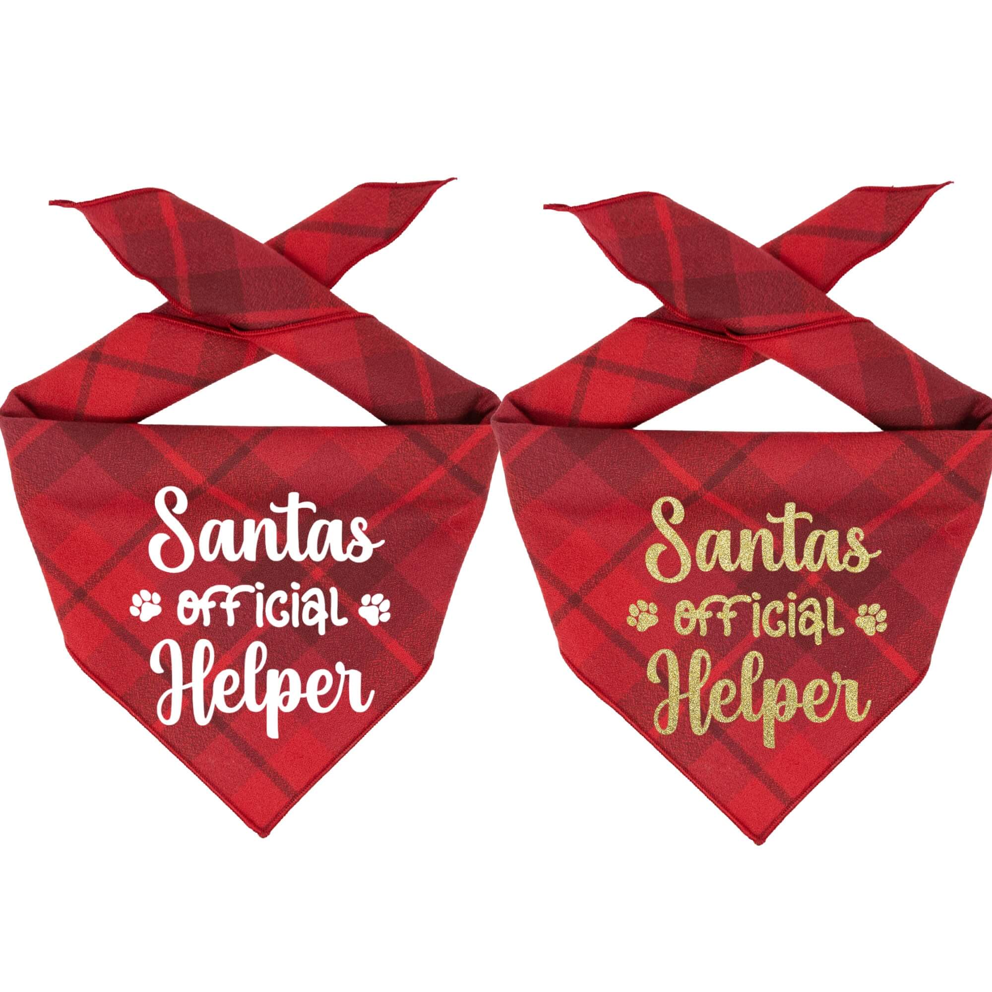 Santa's Offical Helper Pet Bandana