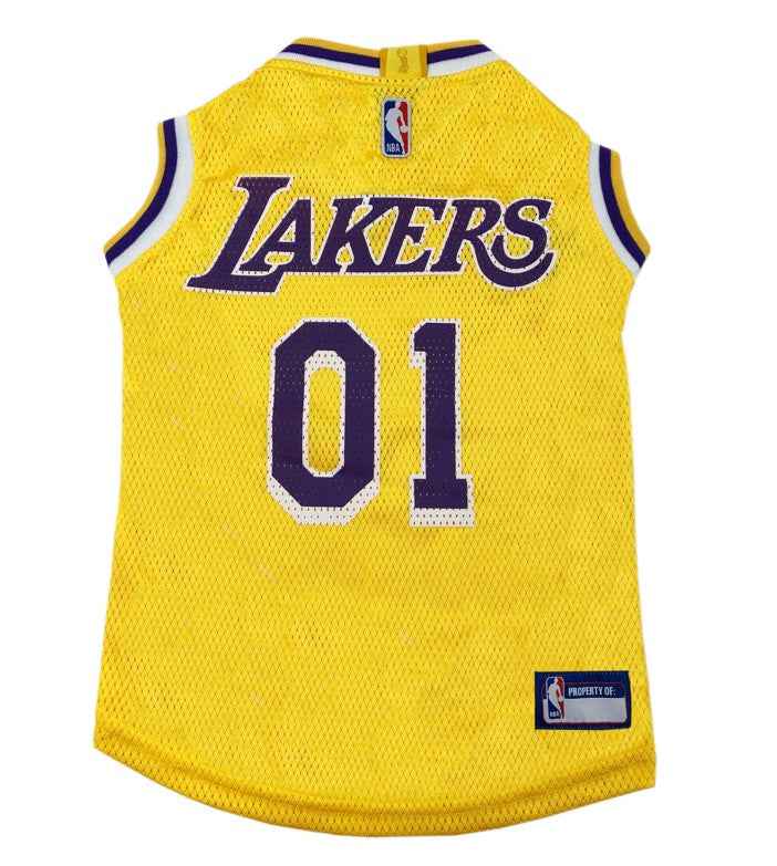Los Angeles Lakers Mesh - For Sports Dog Jersey - Official Sports Pet Fan Apparel