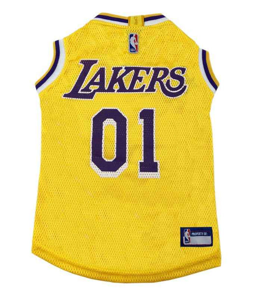 Los Angeles Lakers Mesh - For Sports Dog Jersey - Official Sports Pet Fan Apparel