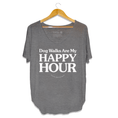 Load image into Gallery viewer, Dog Walks are my Happy Hour | Women's Scoop Neck Weekend Tee
